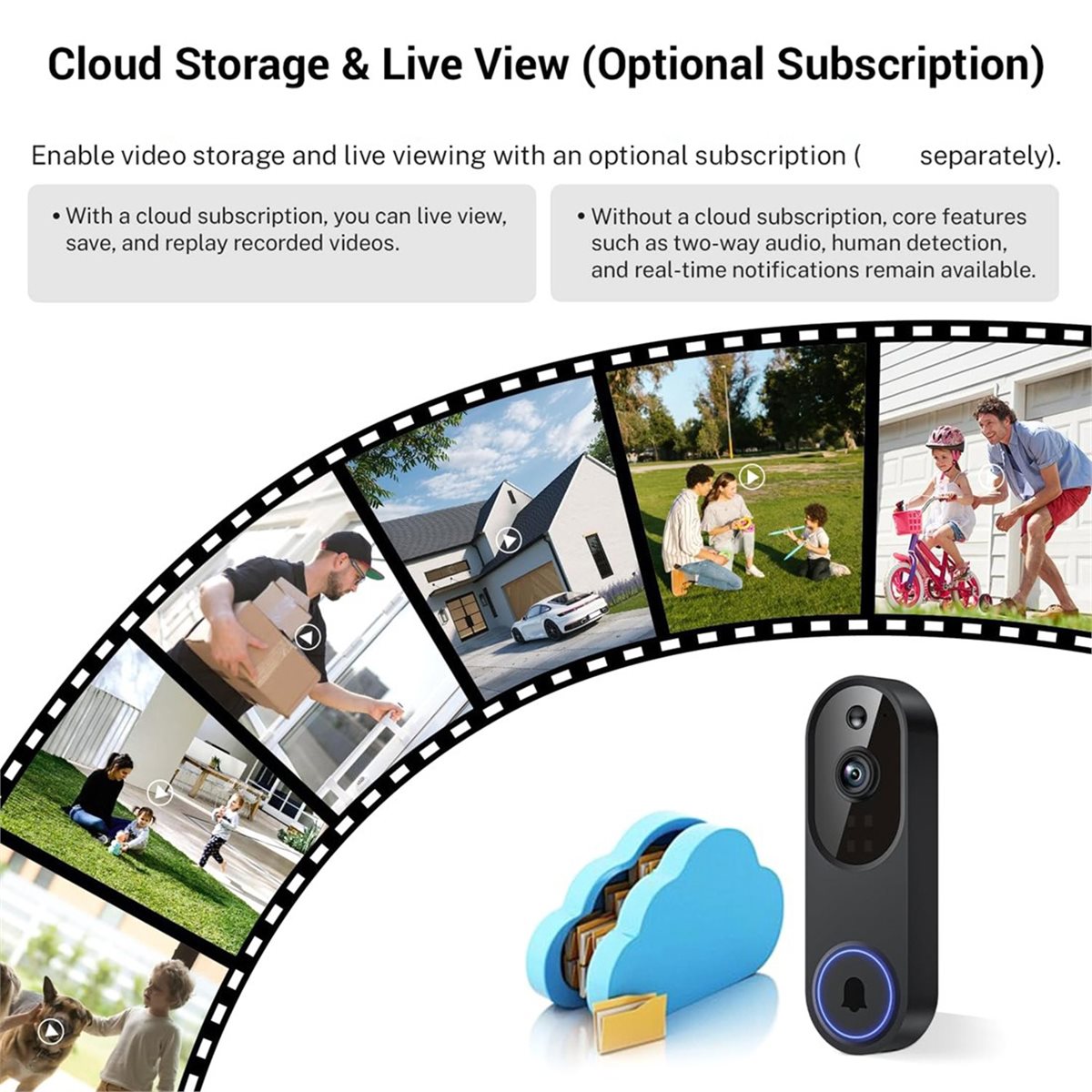Video Doorbell - جرس باب فيديو لاسلكي DTC5 مع