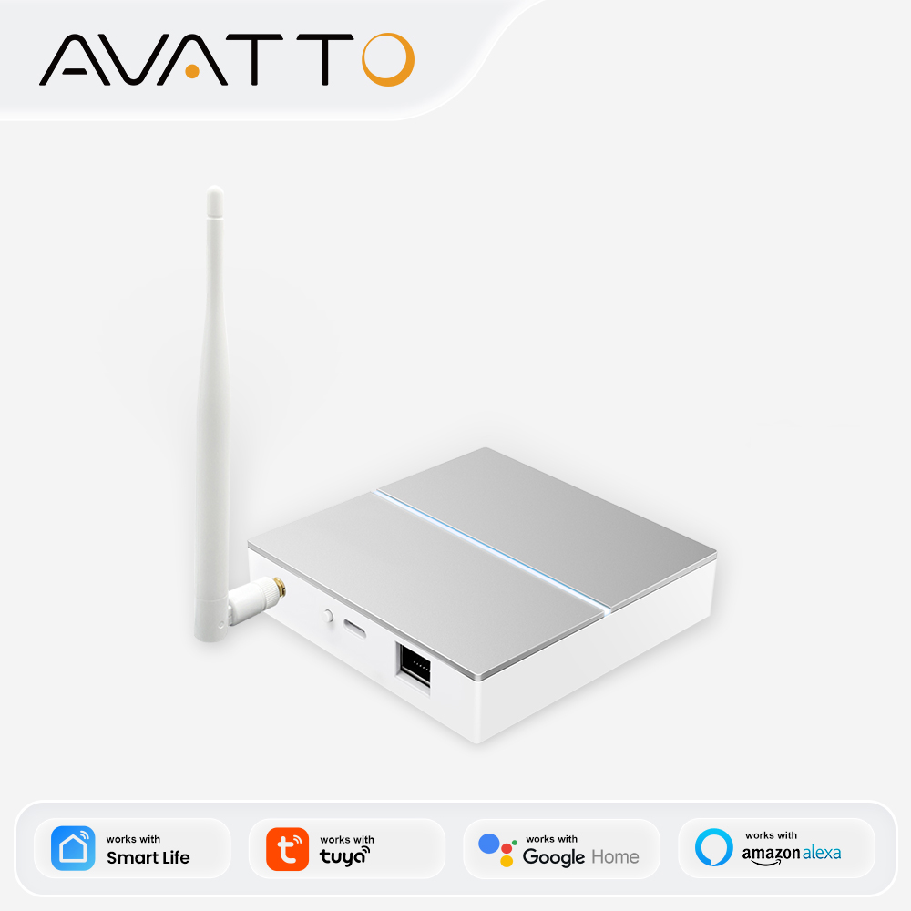 Smart Home Gira - بوابة AVATTO Tuya ZigBee مع هوائي