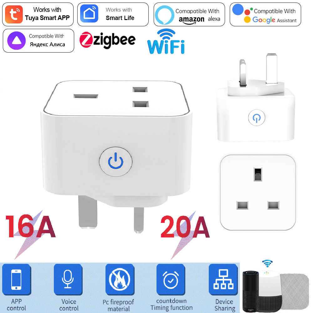 Smart Home Or Smart Home - مقبس ذكي من تويا 16 أمبير/20