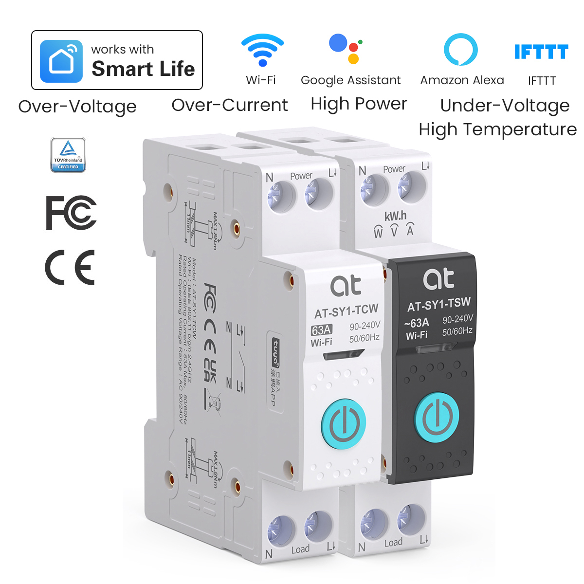 Smart Light Switch - Tuya WiFi قطاع دارة ذكي 1P