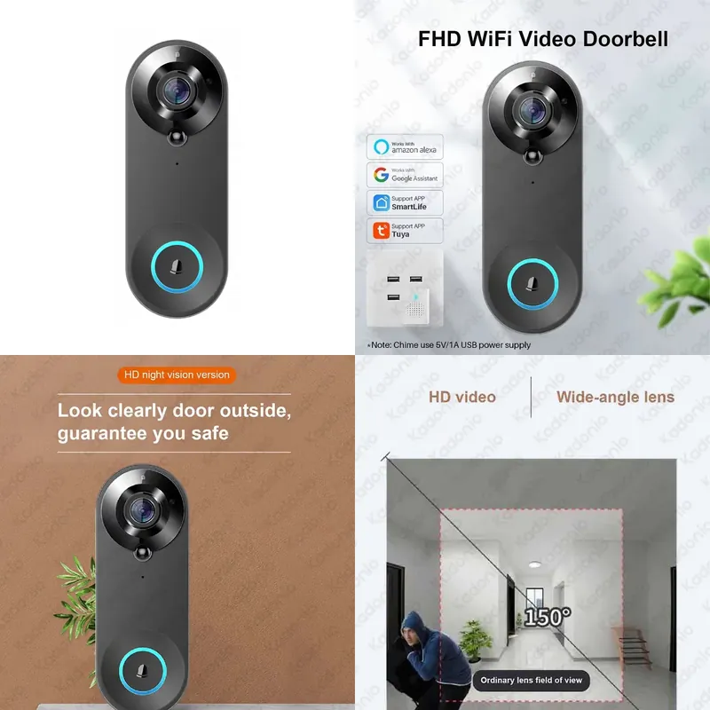 Video Doorbell - جرس باب ذكي كادونيو بدقة 1080