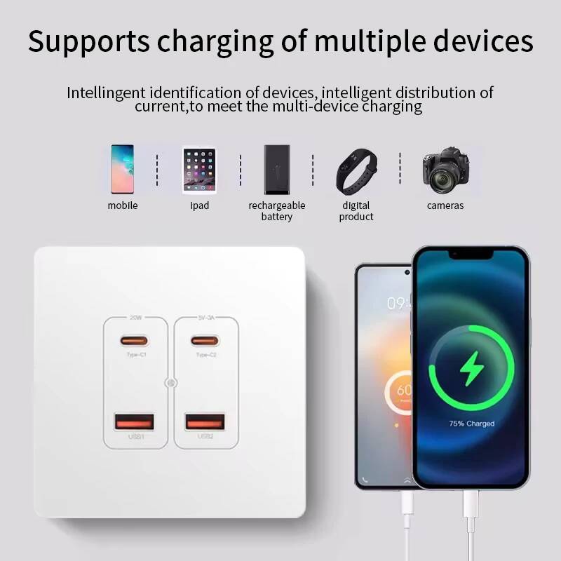 Smart Home Or Smart Home - مقبس حائط هيريباو مع منفذ USB