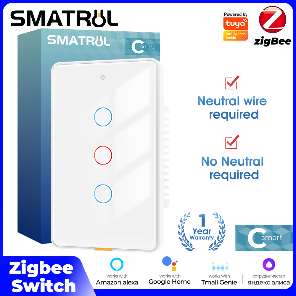 Smart Light Switch - تويا زيجبي مفتاح اللمس الخفيف الذكي