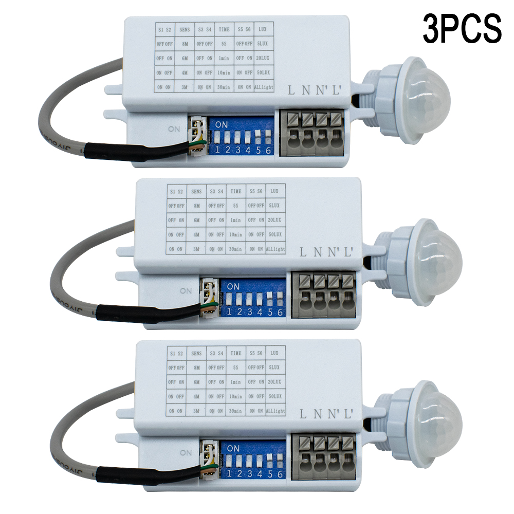 Pir Motion Sensor - مستشعر حركة مفتاح الإضاءة 220 فولت