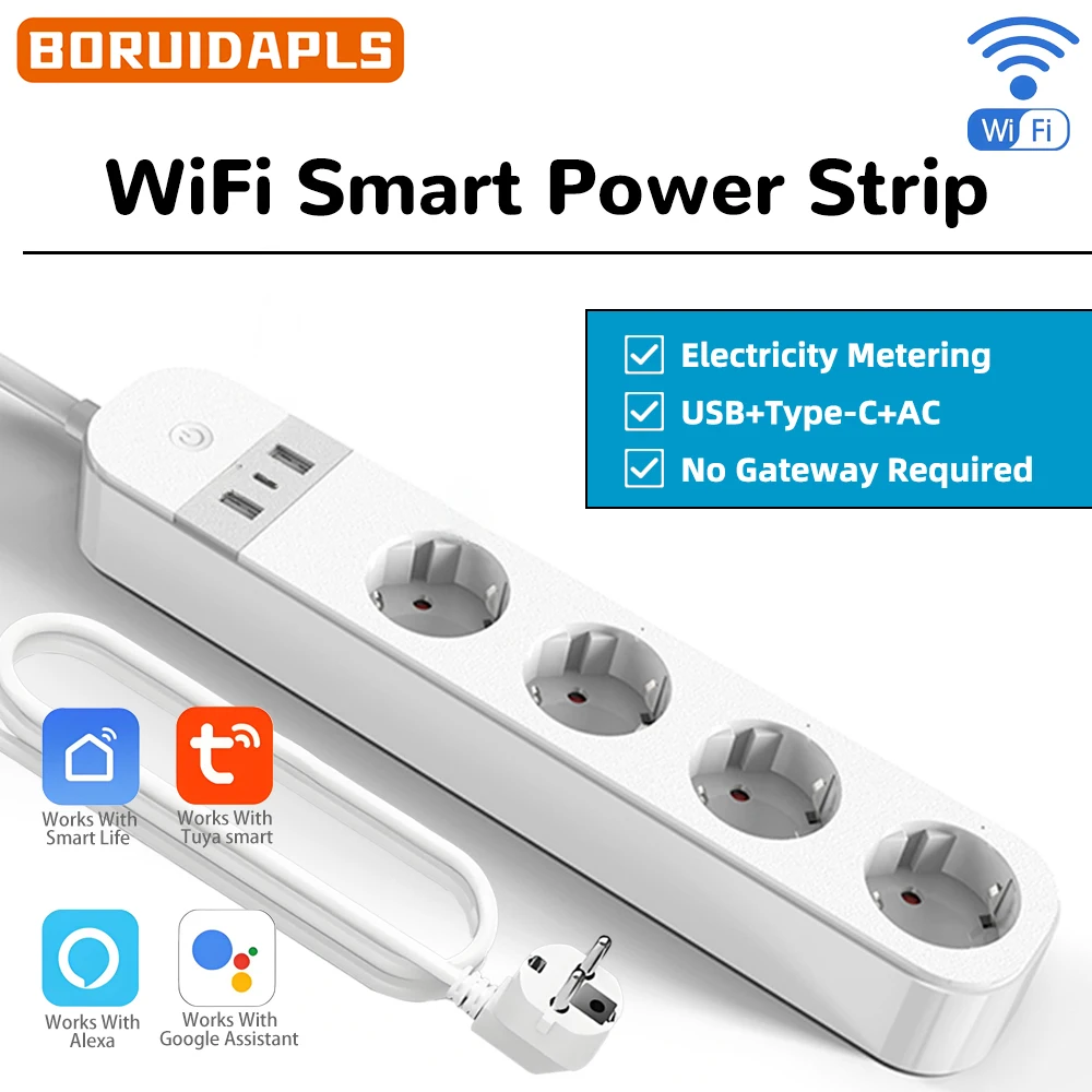 Smart Home Or Smart Home - شريط طاقة ذكي من BORUIDAPLS بقابس