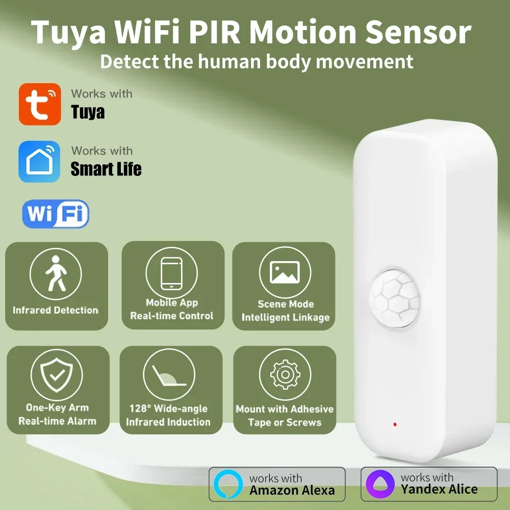 Pir Motion Sensor - Tuya WiFi محس حركة PIR الذكية