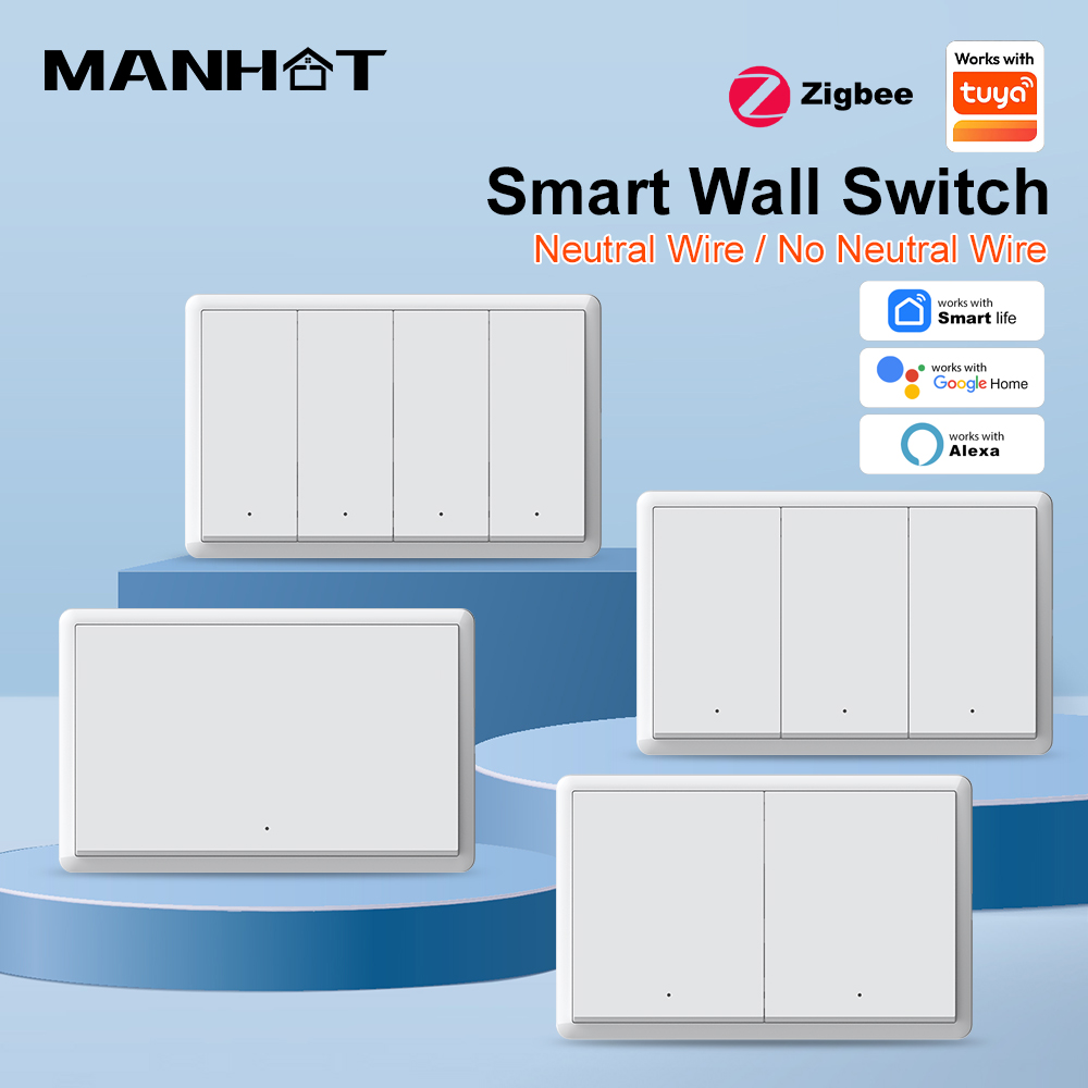 Smart Light Switch - مفتاح إضاءة ذكي من MANHOT بتقنية