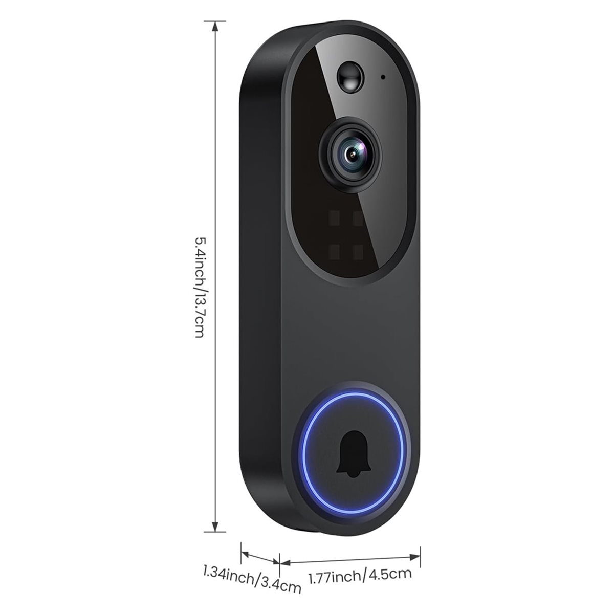 جرس باب فيديو لاسلكي DTC5 مع و - مراجعة Video Doorbell وسعره