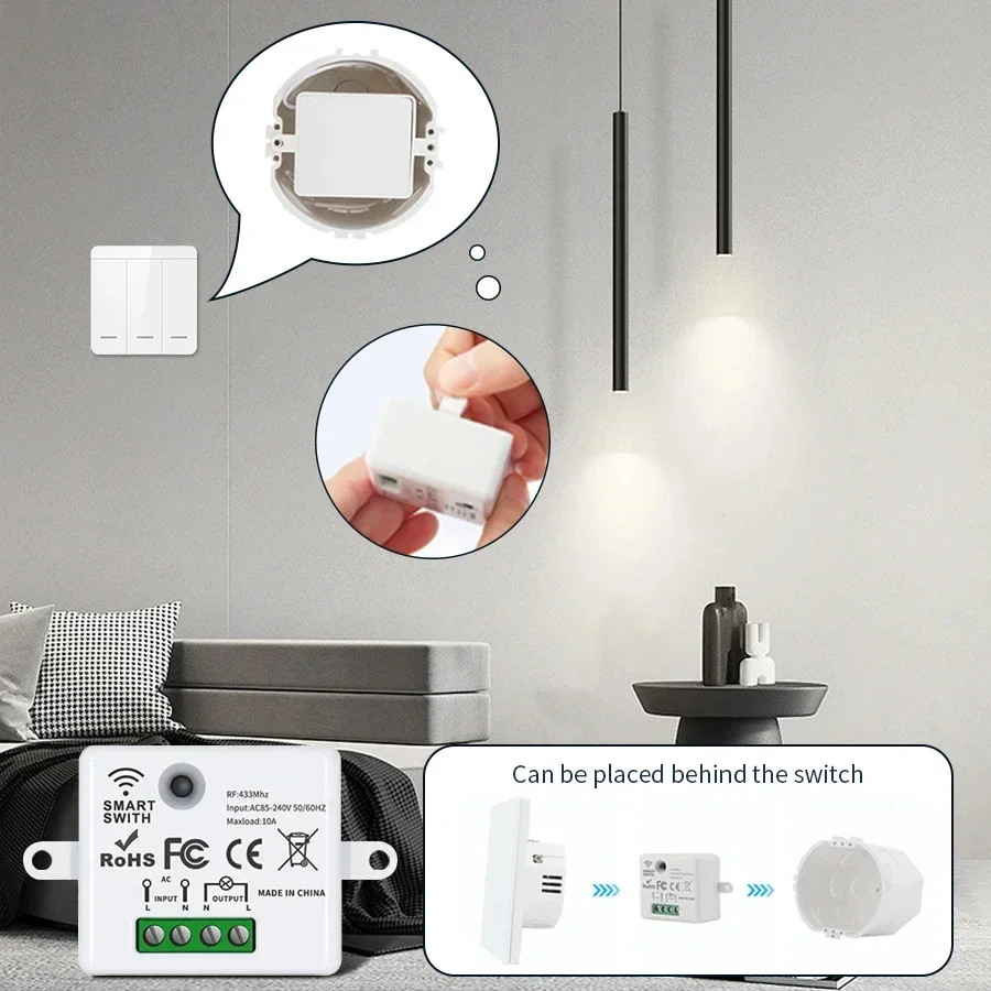 مفتاح تحكم عن بعد لاسلكي RF 43 - مراجعة Smart Light Switch وسعره