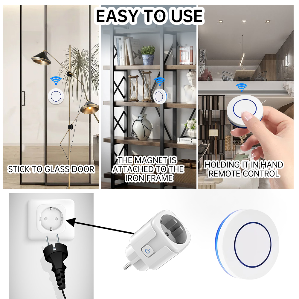 مقبس لاسلكي ذكي RF433 للتحكم ع - مراجعة Smart Home Or Smart Home وسعره