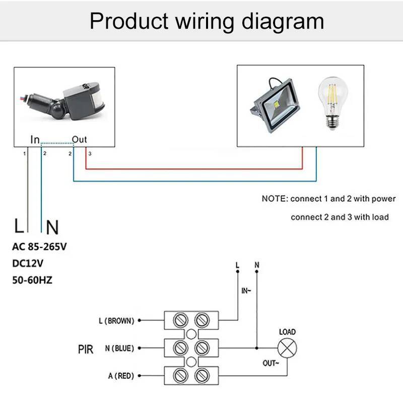 مستشعر الحركة PIR التبديل ضوء  - مراجعة Pir Motion Sensor وسعره