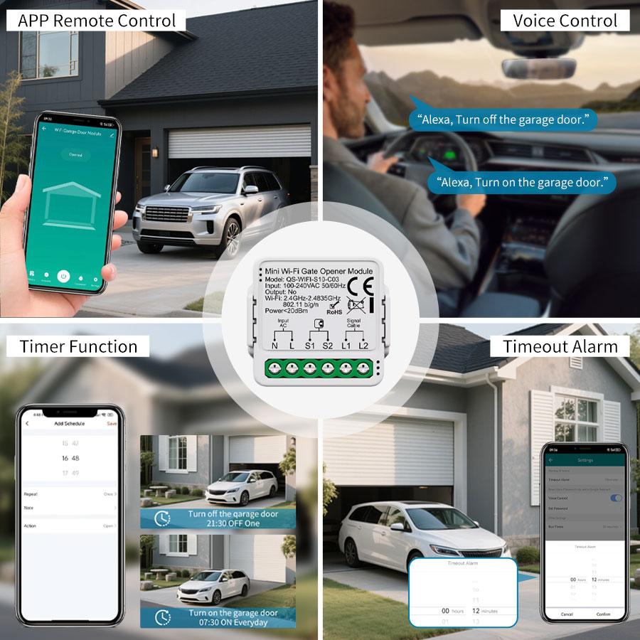 وحدة تحكم ذكية لفتح باب المرآب - مراجعة Smart Home Or Smart Home وسعره