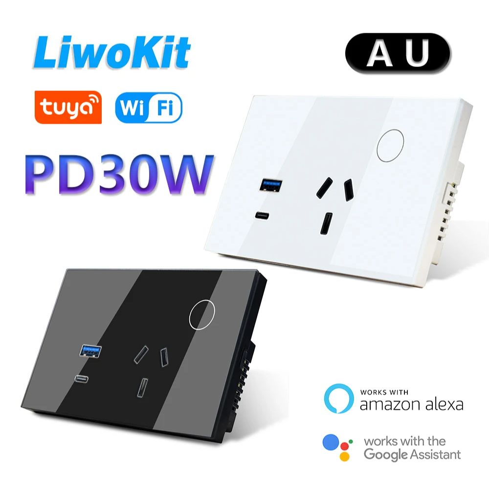 LiwoKit AU Tuya Wifi مقبس الحا - مراجعة Smart Home Or Smart Home وسعره