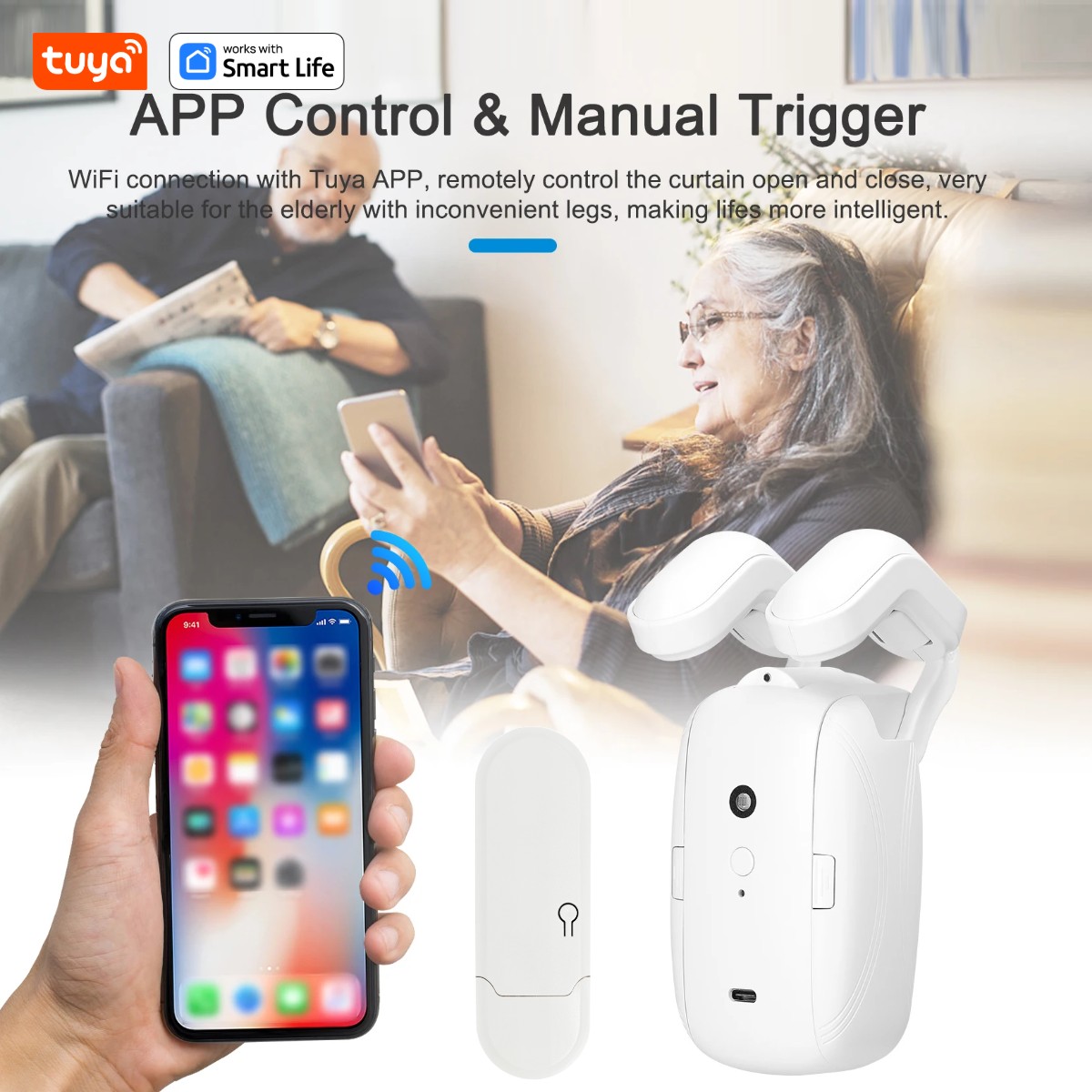روبوت ستائر ذكي من تويا يعمل ب - مراجعة Smart Home Gira وسعره