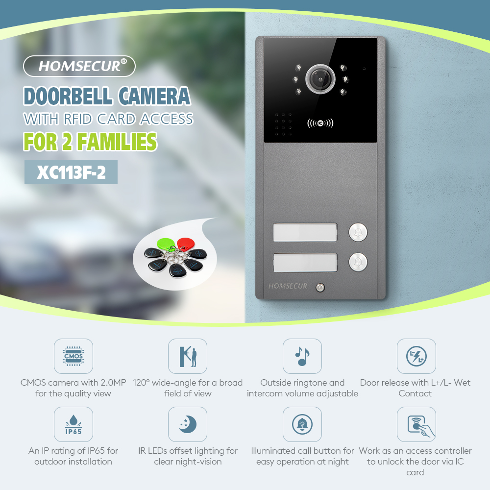 4 سلك XC113F-2 HD كاميرا جرس ا - مراجعة Video Doorbell وسعره