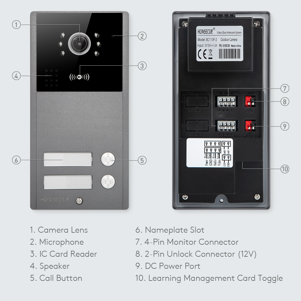 4 سلك XC113F-2 HD كاميرا جرس ا - مراجعة Video Doorbell وسعره