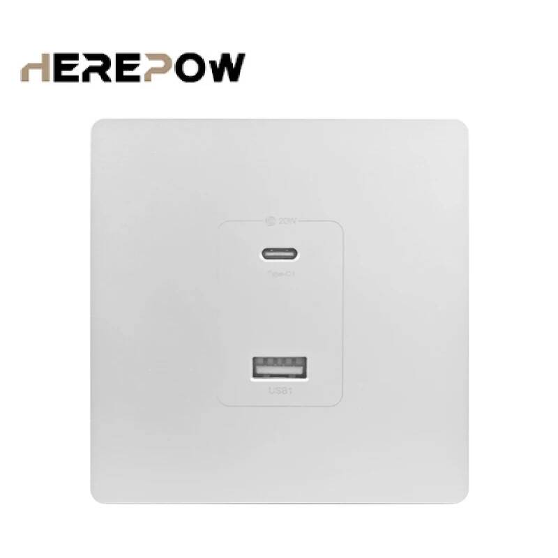 مقبس حائط هيريباو مع منفذ USB  - مراجعة Smart Home Or Smart Home وسعره