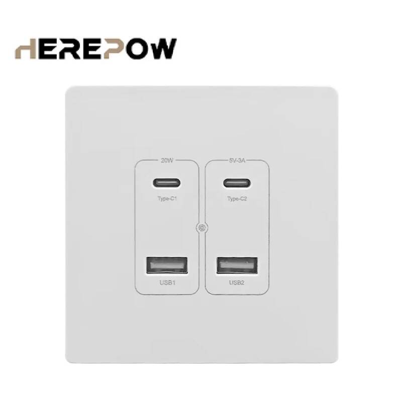 مقبس حائط هيريباو مع منفذ USB  - مراجعة Smart Home Or Smart Home وسعره