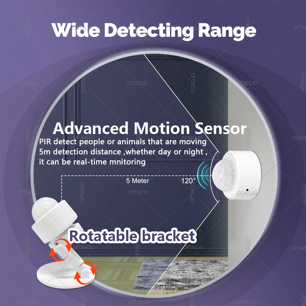 مستشعر حركة صغير بتقنية Zigbee - مراجعة Pir Motion Sensor وسعره